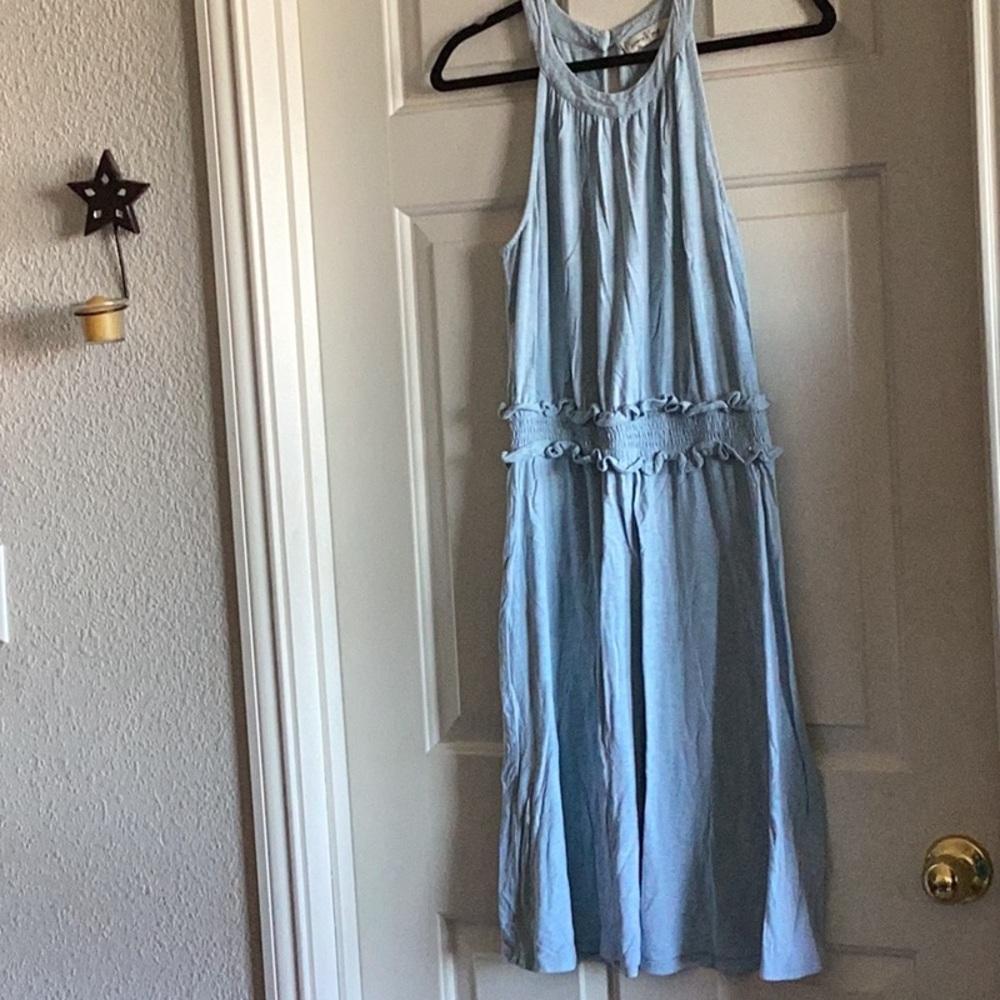 Light Blue Sleeveless Dress